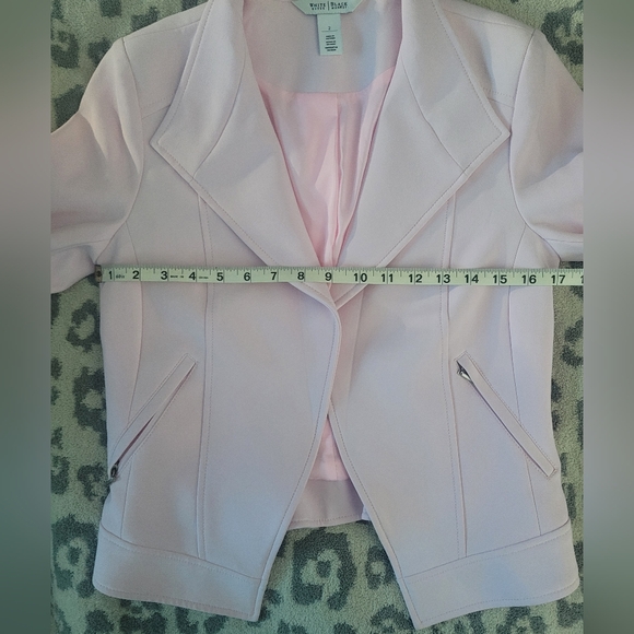 Women's Light Pink Moto Jacket - Picture 6 of 8